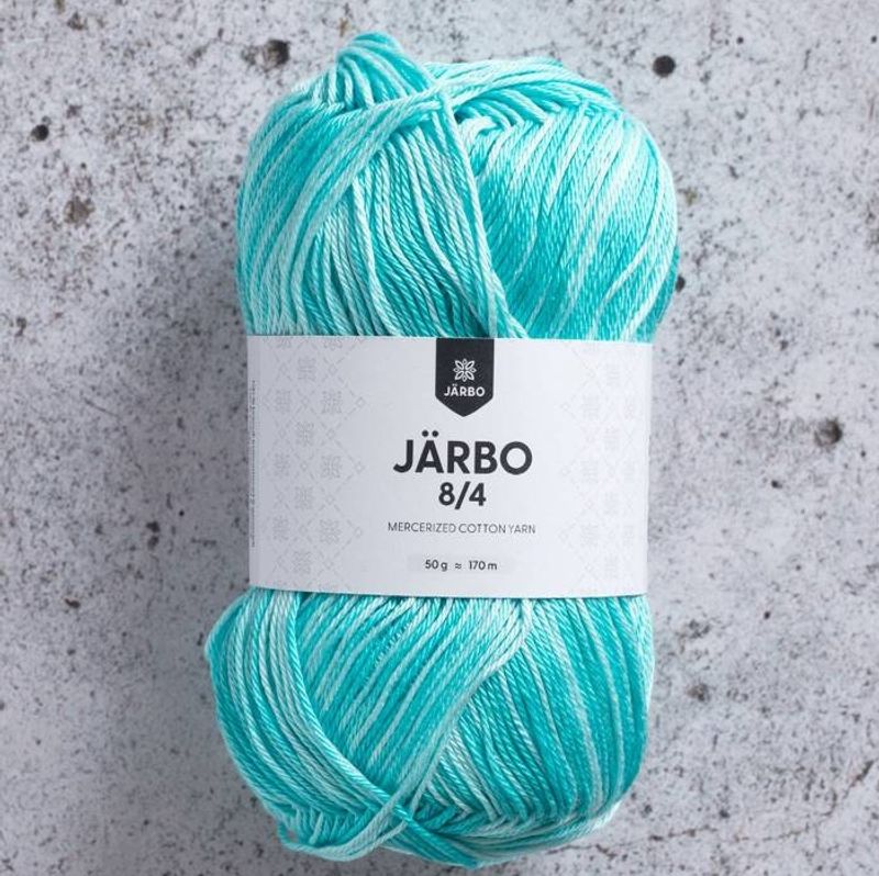 Järbo 8/4 - turkis ombré (50 gram)