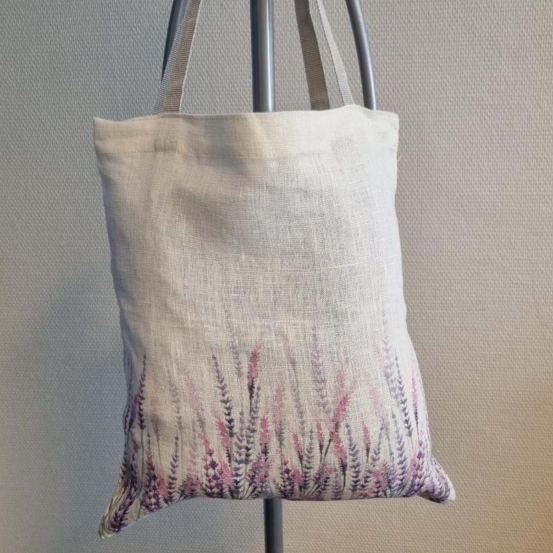 Handlenett med lavendel