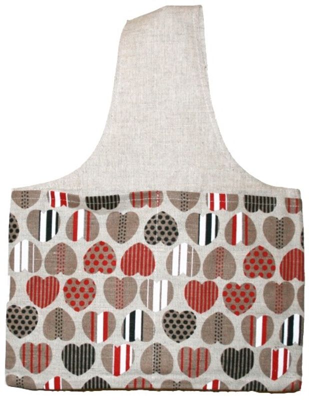 Strikkeveske med hjerter