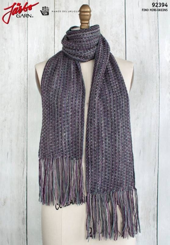 Fringed violet skjerf